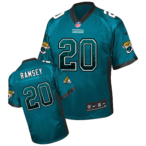 Nike Jaguars #20 Jalen Ramsey Teal Green Team Color Men's Stitched NFL Elite Drift Fashion Jersey